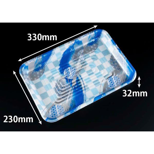 リスパック 発泡トレー GP560 めい青 FLGP792 1ケース(400個(50個×8)（直送品）