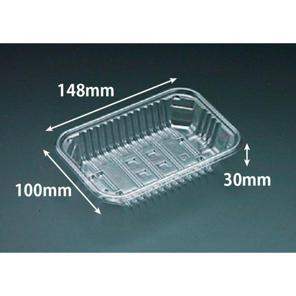 リスパック 透明トレー バイオPET AC-15-10F FSFV910 1ケース(2000個(100（直送品）