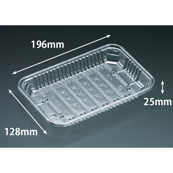 リスパック 透明トレー バイオPET AC-20-13T FSFV940 1ケース(1200個(100（直送品）