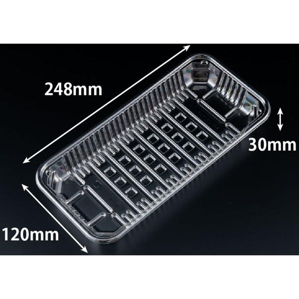 リスパック 透明トレー バイオPET AC-25-12F FSFV961 1ケース(900個(100個（直送品）