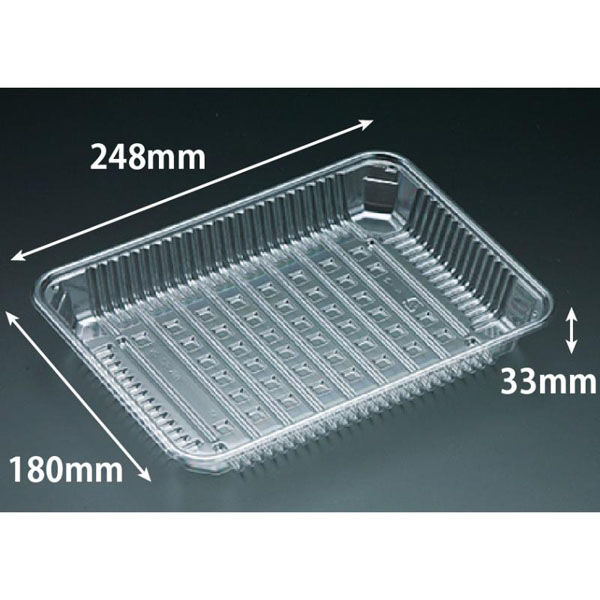 リスパック 透明トレー バイオPET AC-25-18U FSFV970 1ケース(600個(100個（直送品）