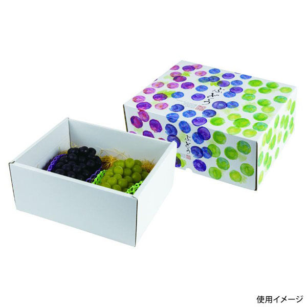 ヤマニパッケージ ギフト箱 彩りぶどう大 深 L-2487 1ケース(30個(10個×3)（直送品）