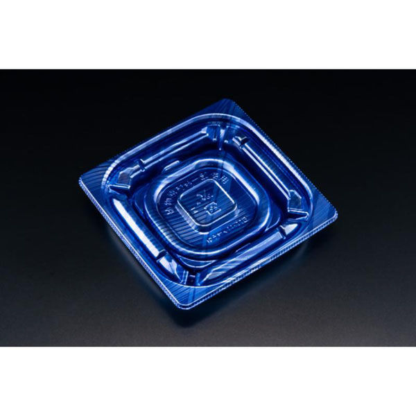 リスパック 惣菜容器 バイオカップ 優枠 11-11B ルミナスブルー PABH007 1ケース(1500個(50個×30)（直送品）