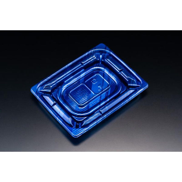 リスパック 惣菜容器 バイオカップ 優枠 15-11B ルミナスブルー PABH057 1ケース(1200個(50個×24)（直送品）
