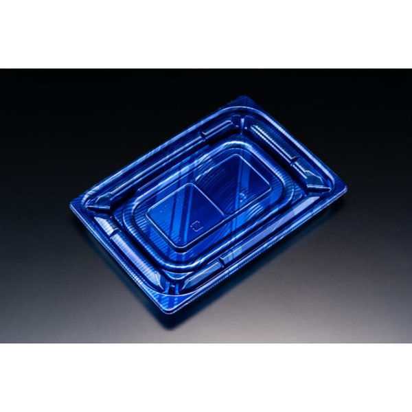 リスパック 惣菜容器 バイオカップ 優枠 18-13B ルミナスブルー PABH267 1ケース(800個(50個×16)（直送品）