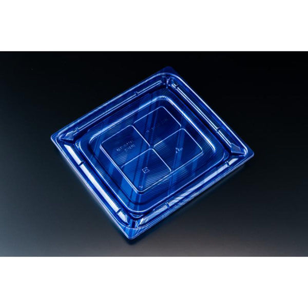 リスパック 惣菜容器 バイオカップ 優枠 20-22B ルミナスブルー PABH477 1ケース(400個(50個×8)（直送品）