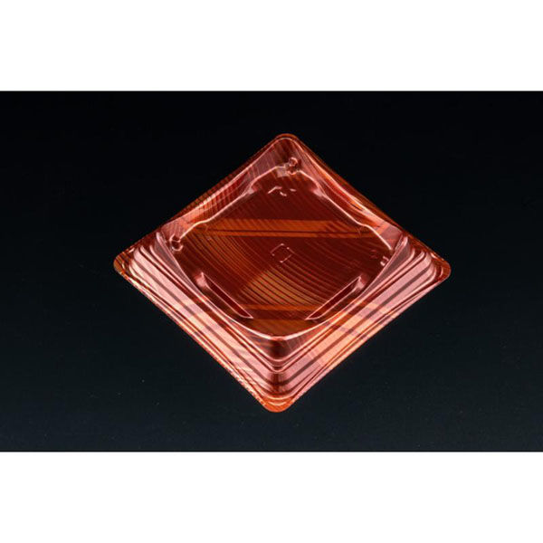 リスパック デザートカップ バイオカップ キューブルック 11 ルミナスレッド PABK147 1ケース(900個(50個×18)（直送品）