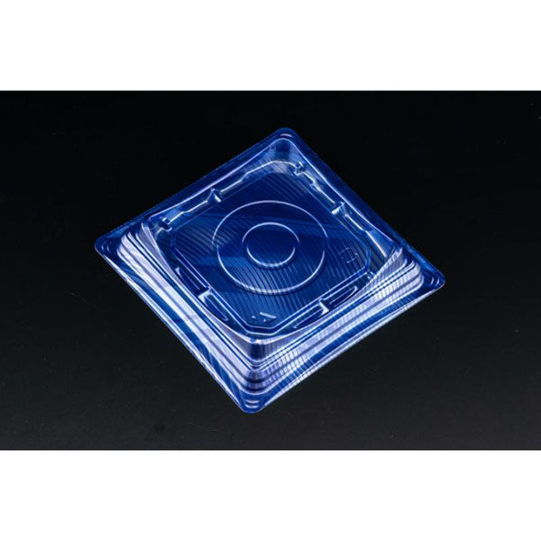 リスパック デザートカップ バイオカップ キューブルック 13 ルミナスブルー PABK245 1ケース(600個(50個×12)（直送品）