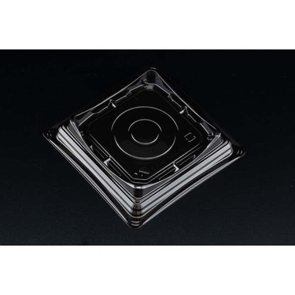 リスパック デザートカップ バイオカップ キューブルック 13 黒 PABK242 1ケース(600個(50個×12)（直送品）