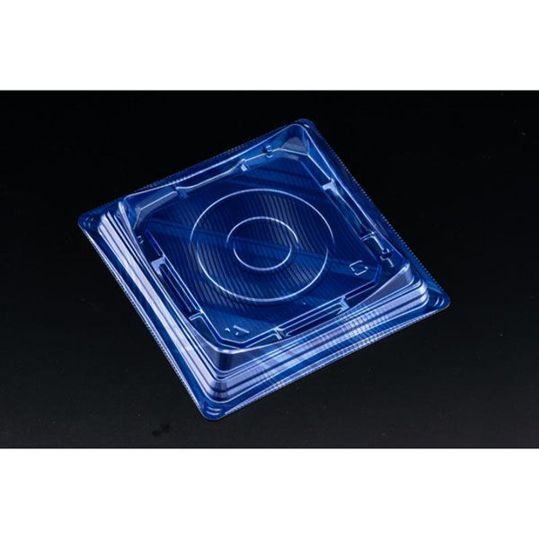 リスパック デザートカップ バイオカップ キューブルック 15 ルミナスブルー PABK346 1ケース(600個(50個×12)（直送品）