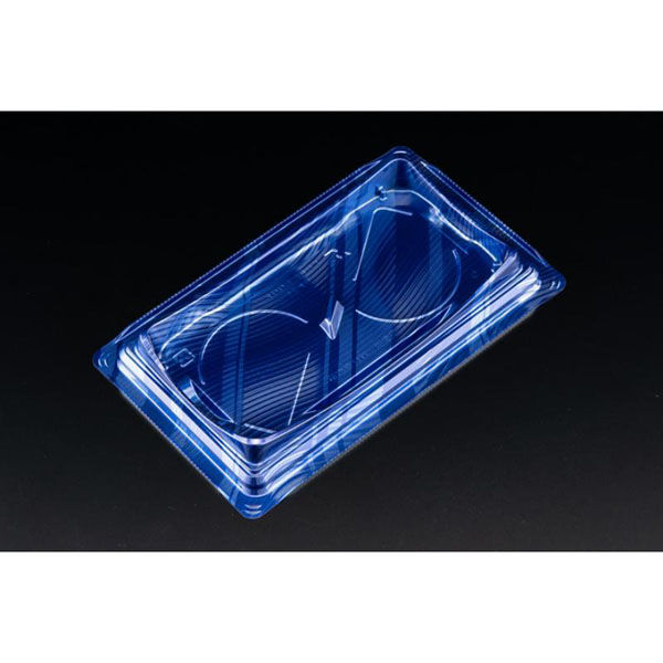 リスパック デザートカップ バイオカップ キューブルック NK25 ルミナスブルー PABK482 1ケース(600個(50個×12)（直送品）