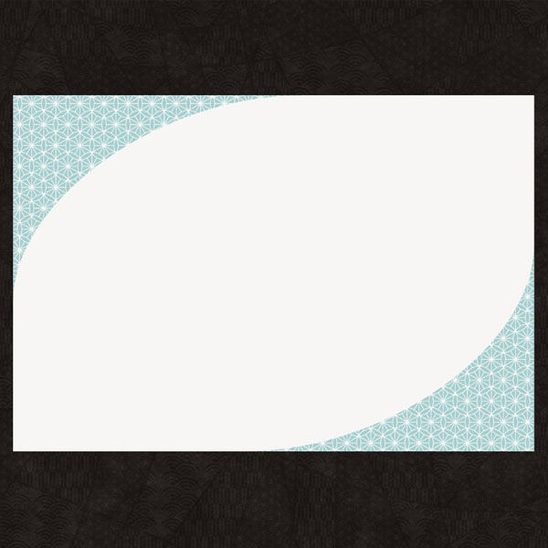 九州紙工 HANAシリーズテーブルマット 七宝青 上質紙(26×38cm) SP-1T 1ケース(1000個(100個×10)（直送品）