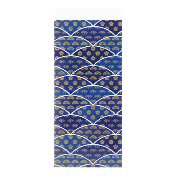 九州紙工 松竹梅シリーズ箸袋 蒼(3.4×9cm) SYO-4 1ケース(5000個(500個×10)（直送品）