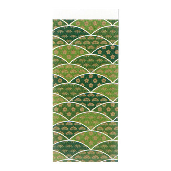 九州紙工 松竹梅シリーズ箸袋 翠(3.4×9cm) SYO-5 1ケース(5000個(500個×10)（直送品）