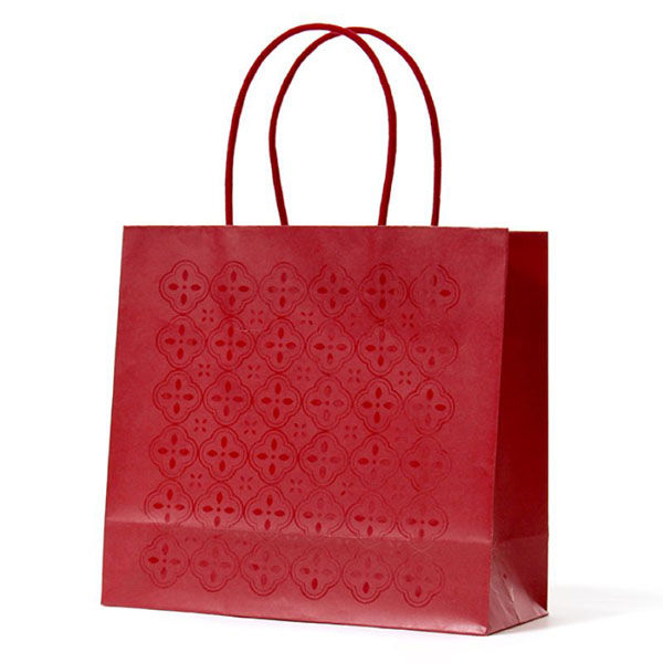 パックタケヤマ 紙手提袋 ST バンピーフラワー ロイヤルブルー XZT68402 1ケース(100個(10個×10)（直送品）