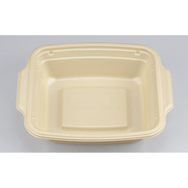 シーピー化成 弁当容器 BFランチ角386 ゴールド 本体 0144838601655 1袋(50個)（直送品）