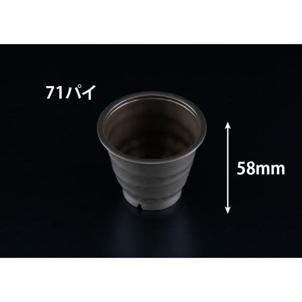 リスパック デザートカップ バイオ フィネオ FWS71-110 クロ H09T031 1ケース(500個(20個×25)（直送品）