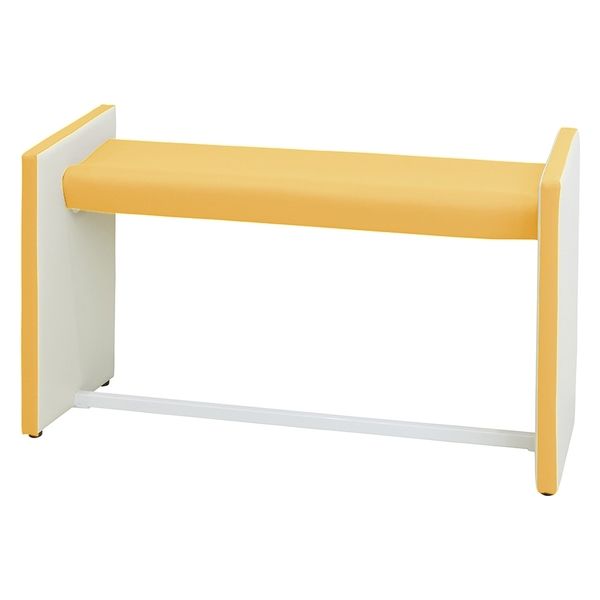 【軒先渡し】マツヨシ 待合室用ハイチェア W1500mm 25329602 マスタードイエロー MY-MHH15(W1500MM)（直送品）