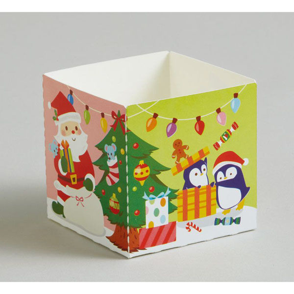 天満紙器 ケーキトレー XB05 キューブカップ60(チアフルデイズ) 6090565 1袋(100個)（直送品）