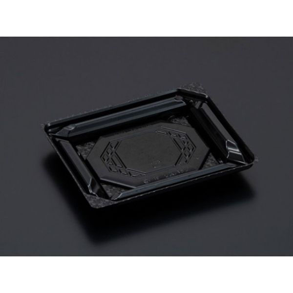 リスパック 刺身容器 バイオPET 美枠 15-12B 黒 FAPV035 1袋(50個)（直送品）