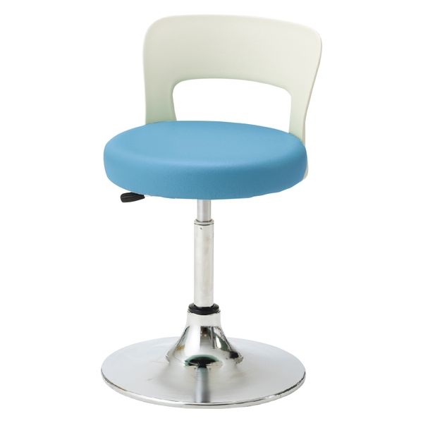 松吉医科器械 マツヨシ クランケチェア(背付) 25301600 ライトブルー MY-N3230R 1台（直送品）