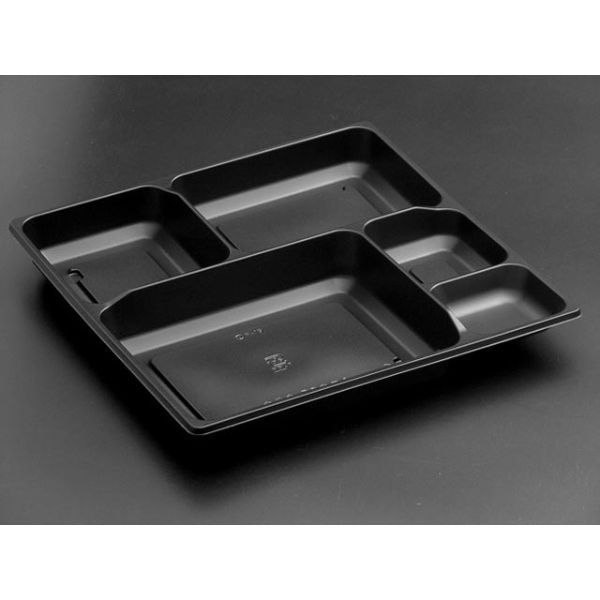 リスパック バイオデリカ かさね 70 中皿1 黒 新 RHHJ835 1袋(50個)（直送品）