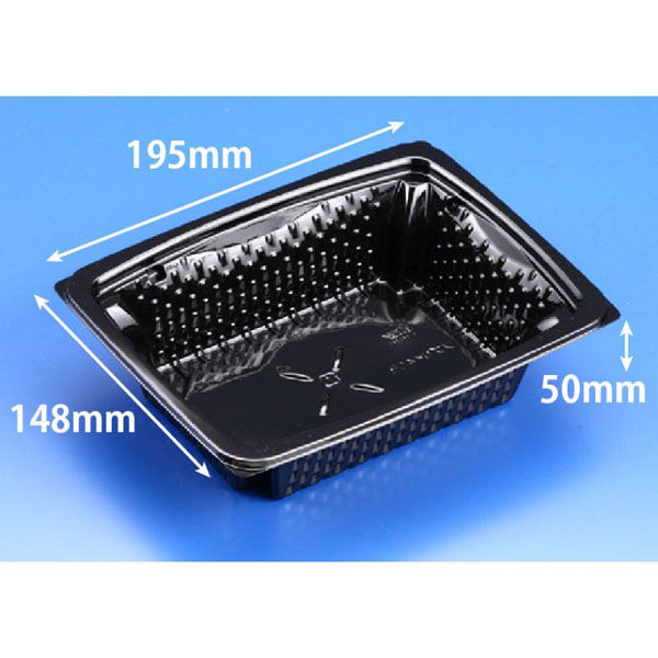 リスパック 惣菜容器 バイオカップ ツブNK40B 黒 PBPR372 1袋(50個)（直送品）