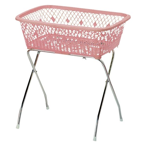 大信工業 脱衣カゴ ゴム足付 23528900 ピンク DP-10(ゴムアシツキ) 1台（直送品）