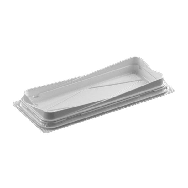 リスパック サンドイッチ容器 バイオカップ RYO-8B 白 PABB135 1ケース(1200個(50個×24)（直送品）