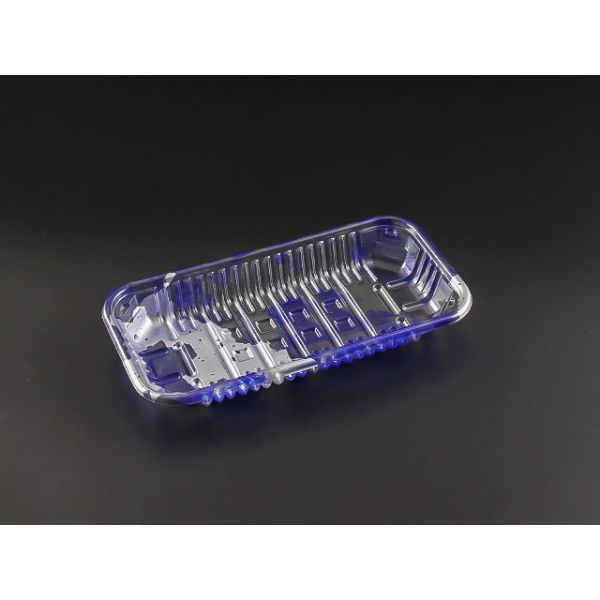 リスパック 透明トレー バイオPET AC-20-10T みぞれ青 FSFV851 1ケース(1600個(100（直送品）