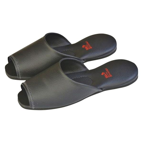 平野産業 抗ウィルススリッパ ウィルノンD 25299901 黒 NO.1313(27CM)マエビラキ 1足（直送品）