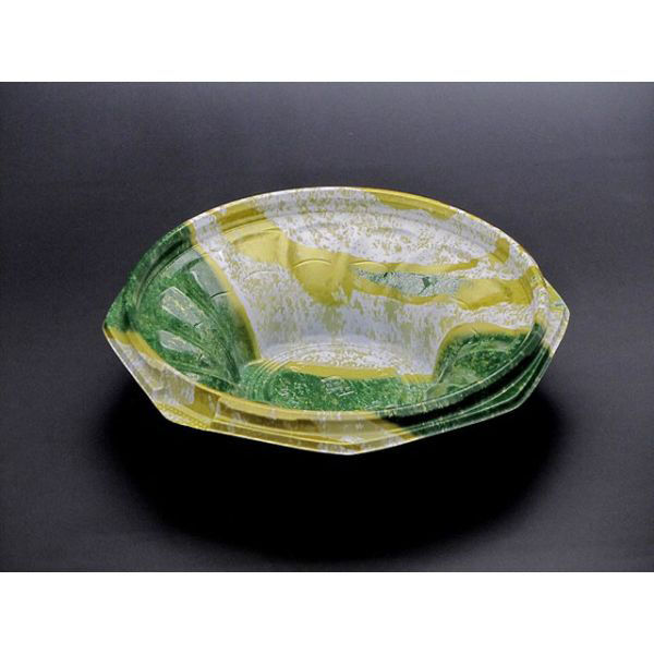 リスパック どんぶり容器 バイオデリカ このみ160B K-さがら緑 RHAL255 1袋(50個)（直送品）