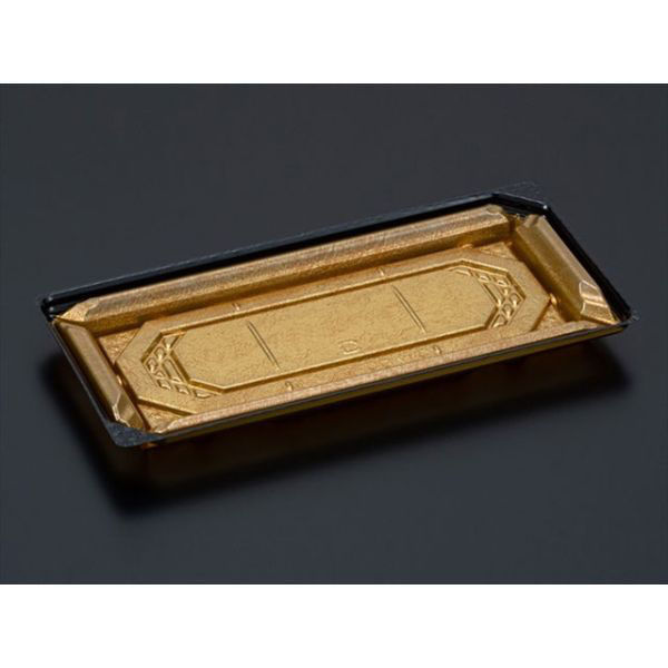 リスパック 刺身容器 バイオPET 美枠 25-12B 箔おし金 FAPV551 1ケース(800個(50個×16)（直送品）