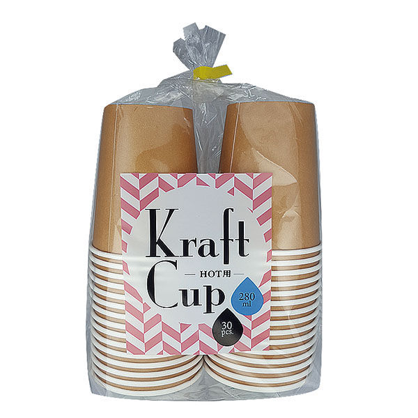 アートナップ 紙コップ クラフトカップ280ml 30個入 KR-102 1ケース(30個(1個×30)（直送品）