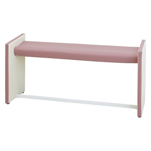 【軒先渡し】マツヨシ 待合室用ハイチェア W1500mm 25329602 コーラルピンク MY-MHH15(W1500MM)（直送品）