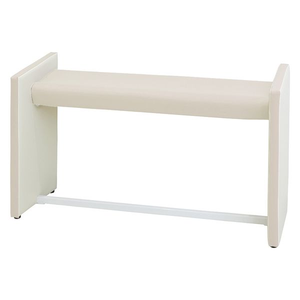 【軒先渡し】マツヨシ 待合室用ハイチェア W1200mm 25329601 ミルキーホワイト MY-MHH12(W1200MM)（直送品）