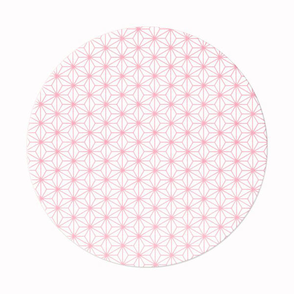 九州紙工 HANAシリーズコースター麻の葉クッション紙丸型(90×90mm 厚み1mm) CO-4 1ケース(5000個(100個×50)（直送品）