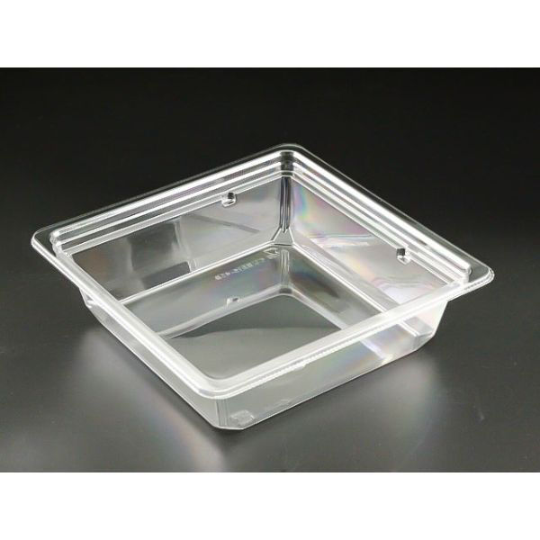 リスパック サラダ容器 バイオカップ キューブ 16-45B PABK350 1ケース(400個(50個×8)（直送品）