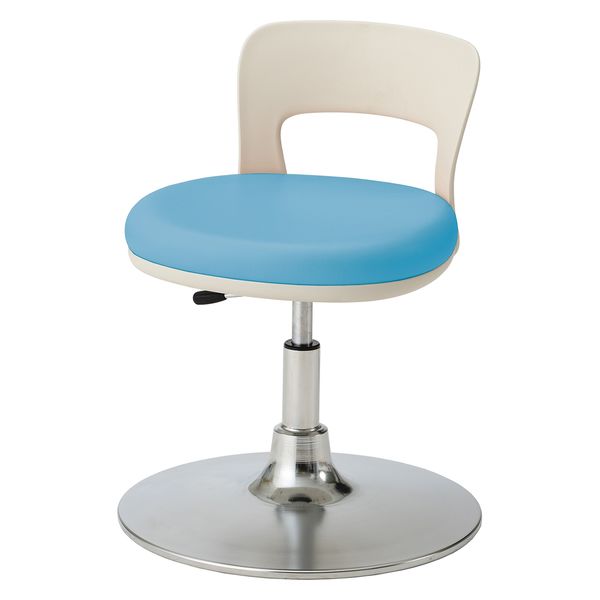 松吉医科器械 マツヨシクランケチェア(背付)ワイド 25301800 ライトブルー MY-N3270R 1台（直送品）