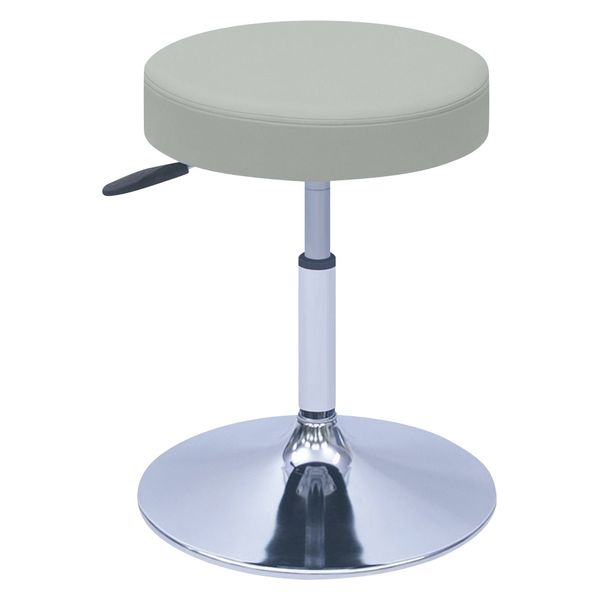 【軒先渡し】高田ベッド G型クランケチェアー Φ390mm 24989700 ビニルレザーグレー TB-1562-02(H420-530) 1台（直送品）