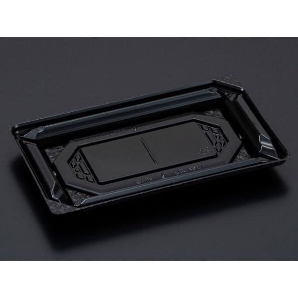 リスパック 刺身容器 バイオPET 美枠 20-12B 黒 FAPV305 1袋(50個)（直送品）