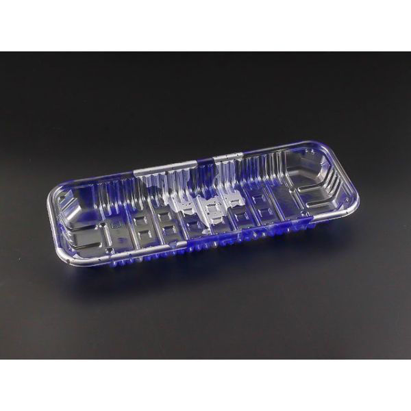 リスパック 透明トレー バイオPET AC-25-10T みぞれ青 FSFV855 1ケース(1200個(100（直送品）