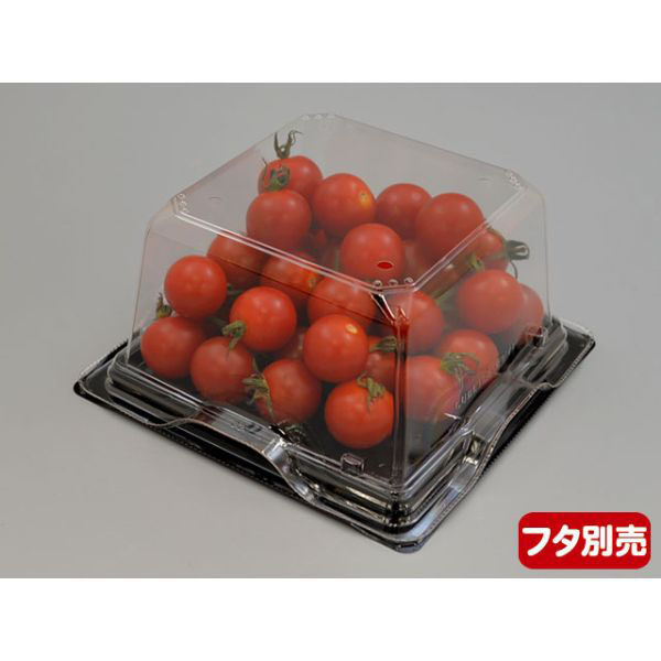 リスパック フルーツ容器 バイオカップ キューブ 15-75B ゲイト 穴4H PABK616 1袋(50個)（直送品）