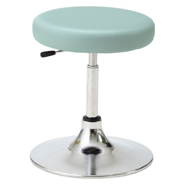 松吉医科器械 マツヨシ クランケチェア(背なし) 25301700 ミントグリーン MY-N3235R 1台（直送品）