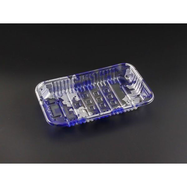 リスパック 透明トレー バイオPET AC-20-12T みぞれ青 FSFV852 1ケース(1200個(100（直送品）