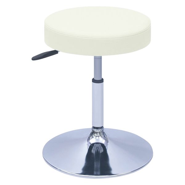 【軒先渡し】高田ベッド G型クランケチェアー Φ390mm 24989700 ビニルレザー白 TB-1562-02(H420-530) 1台（直送品）