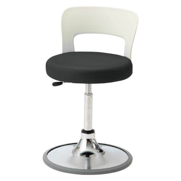 マツヨシ クランケチェア(背付) 25301601 ブラック MY-N3230RB(プロテクターツキ) 1台（直送品）