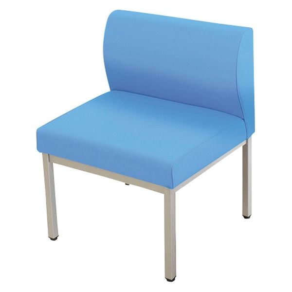 【軒先渡し】マツヨシ 連結ロビーチェア座位不自由者 1人用 25330501 ペールブルー MY-ZHB06M(1ニンヨウ) 1台（直送品）