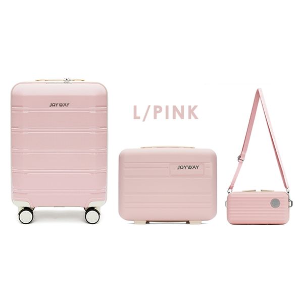 DAP JOYWAY SORTIR(ソルティール)スーツケース+ミニバッグ+ミニポシェット3点セット L/PINK/I BB005-3 1式（直送品）