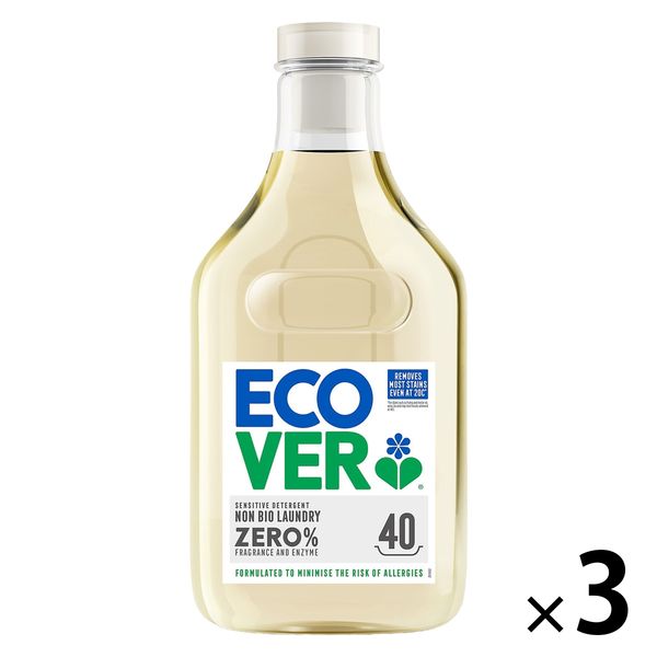 エコベール ゼロ 液体 ランドリーリキッド 濃縮タイプ 本体 1430mL 1セット（1個×3） 衣料用洗剤 アメリカンディールスコーポレーション